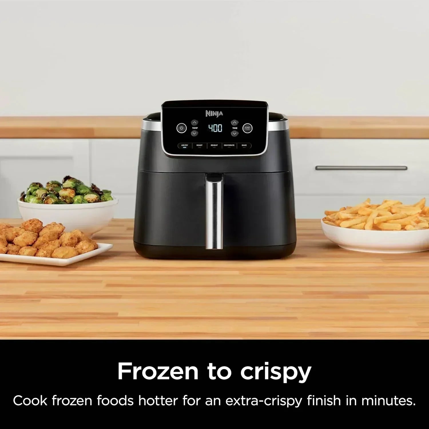 Ninja Air Fryer Pro 5-quart 4-in-1 air fryer that air fries bakes reheats and dehydrates wourant