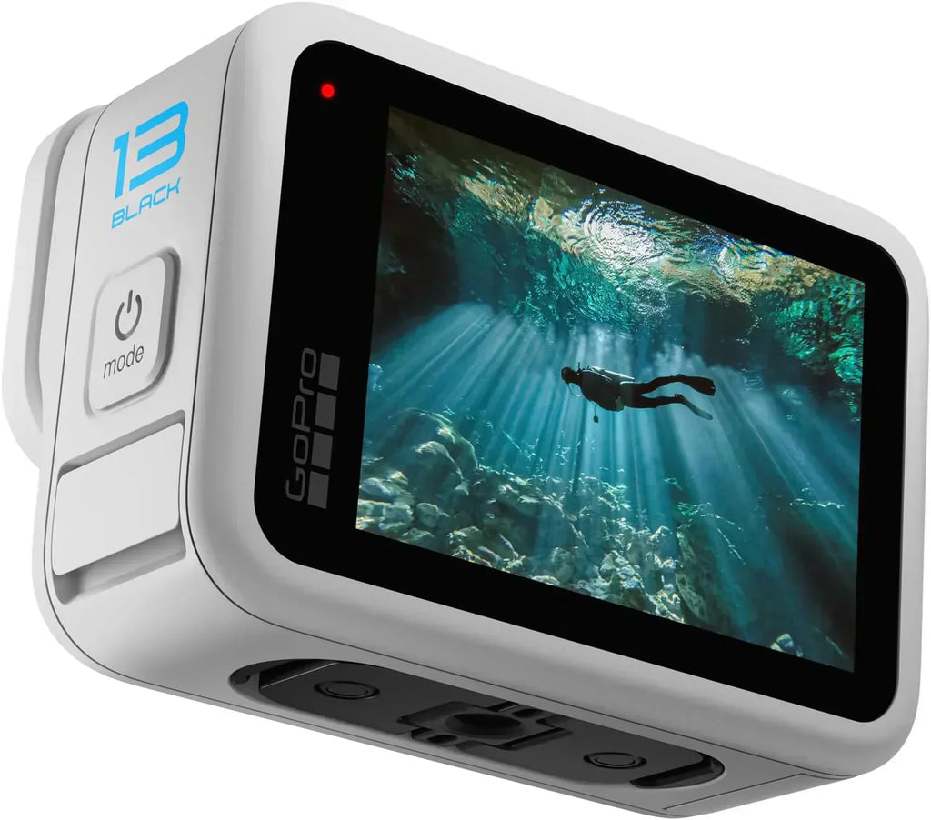 Black Waterproof Action Camera with 5.3K60 Video 27MP Photo Compatability HB-Series Lenses wourant