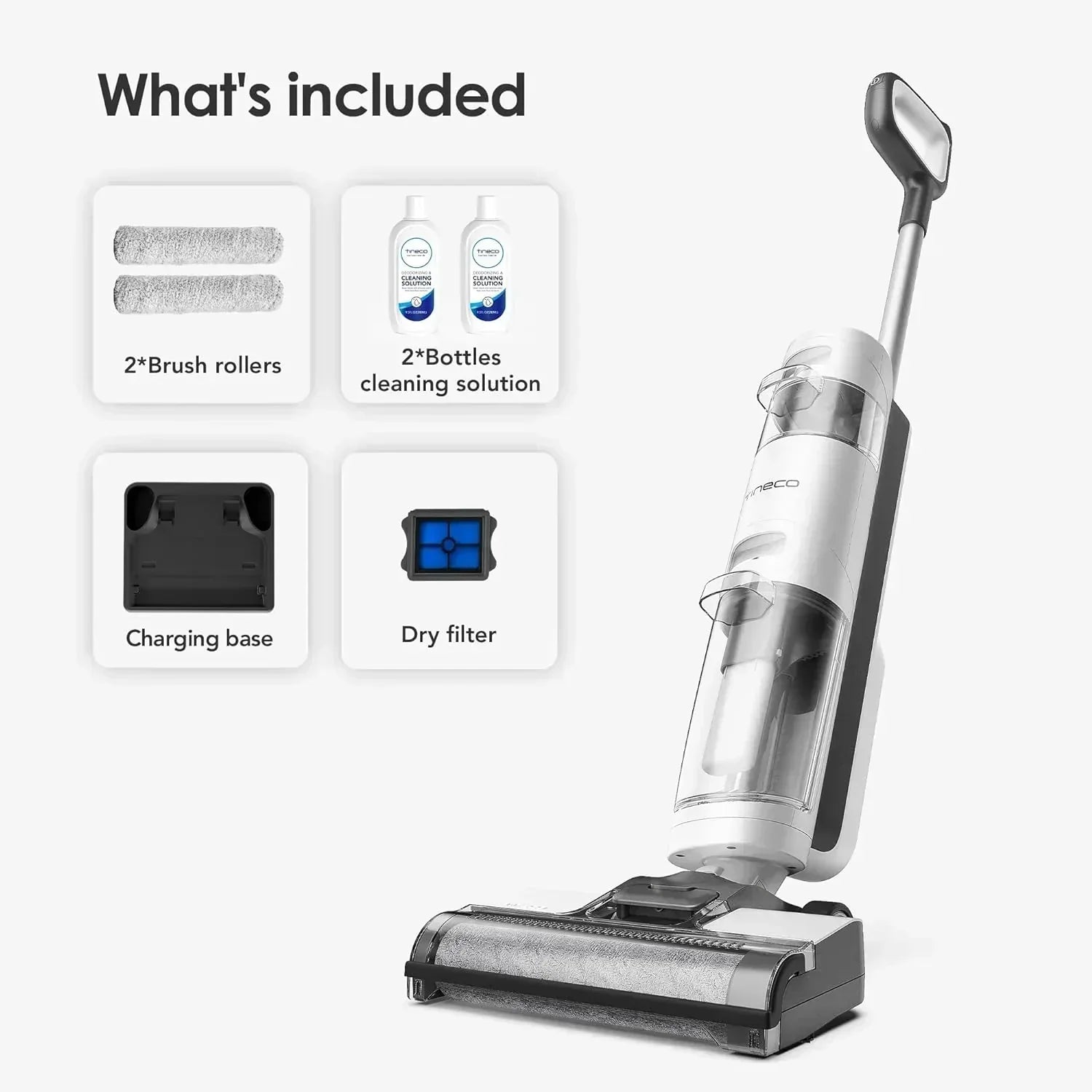 Wet Dry Vacuum Cordless Floor Cleaner and Mop One-Step Cleaning for Hard Floors wourant