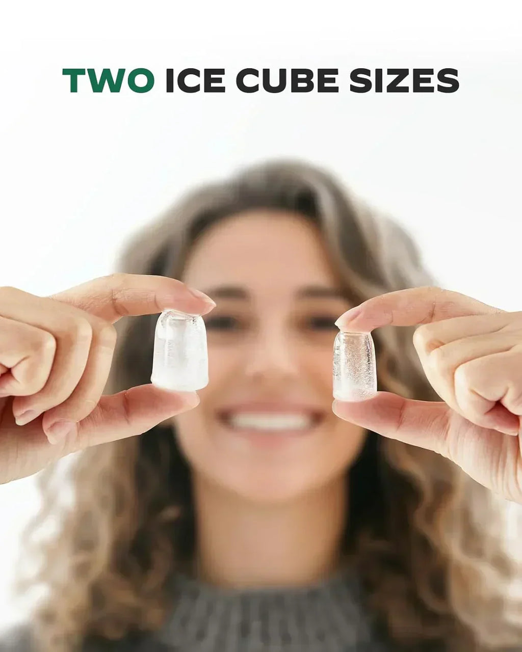 Silonn Countertop Ice Maker Expanding Ice Basket 9 Cubes Ice Basket Self-Cleaning Ice Maker wourant