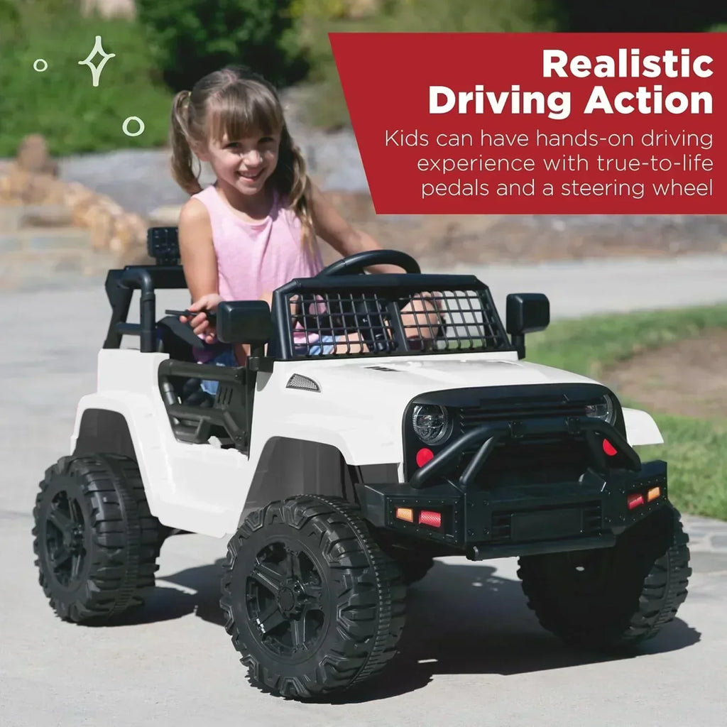Best Choice Products 12V Kids Ride-On Truck Car with Spring Suspension and LED Lights wourant