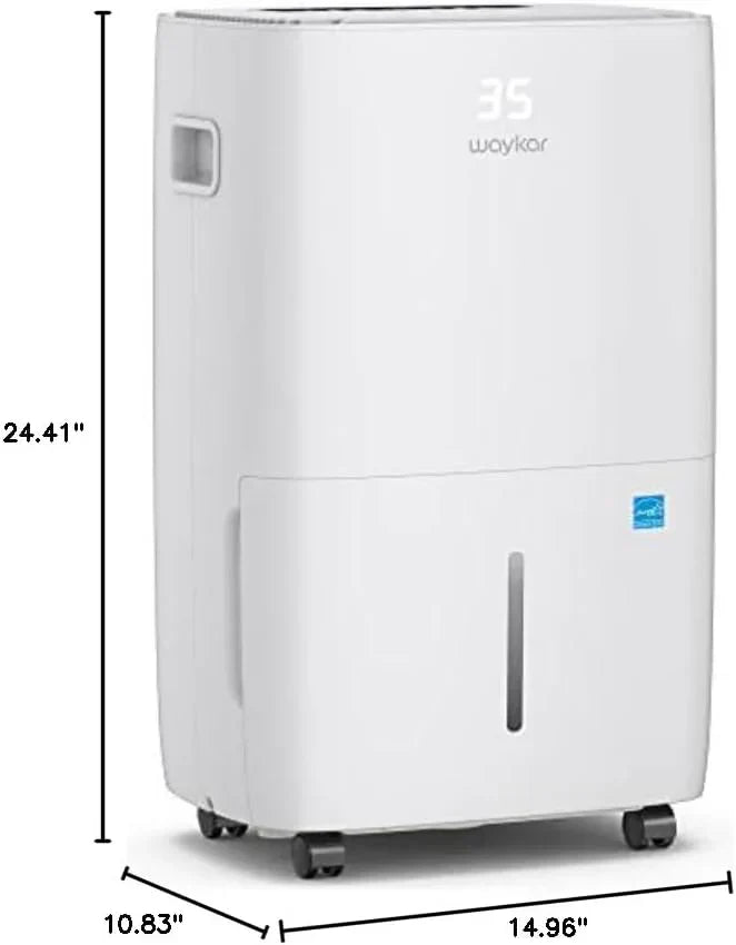 Waykar 2000 Sq Ft Dehumidifier for Home and Basements with Auto or Manual Drainage wourant