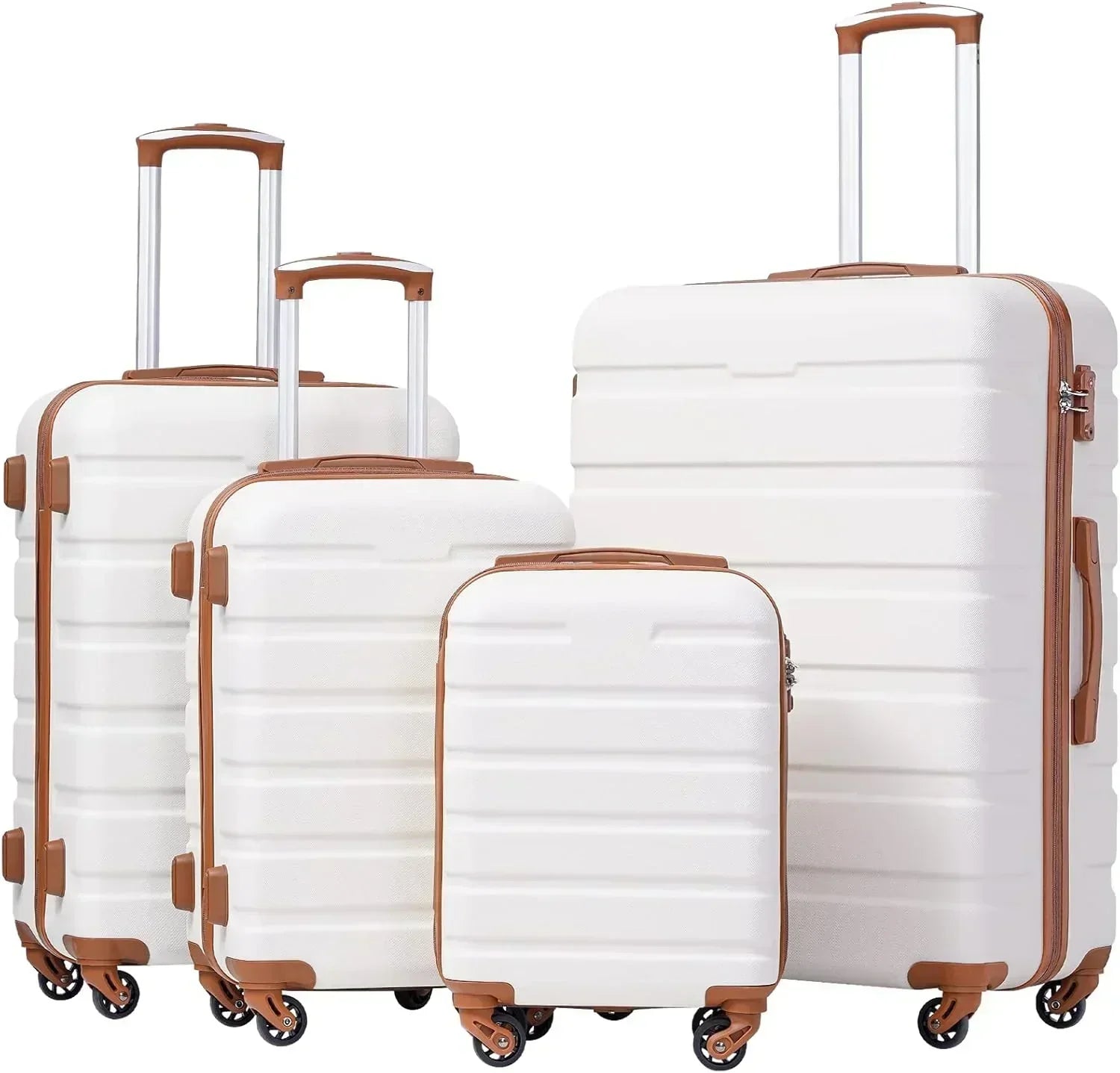 Coolife Luggage 3 Piece Set Suitcase Spinner Hardshell Lightweight TSA Lock wourant