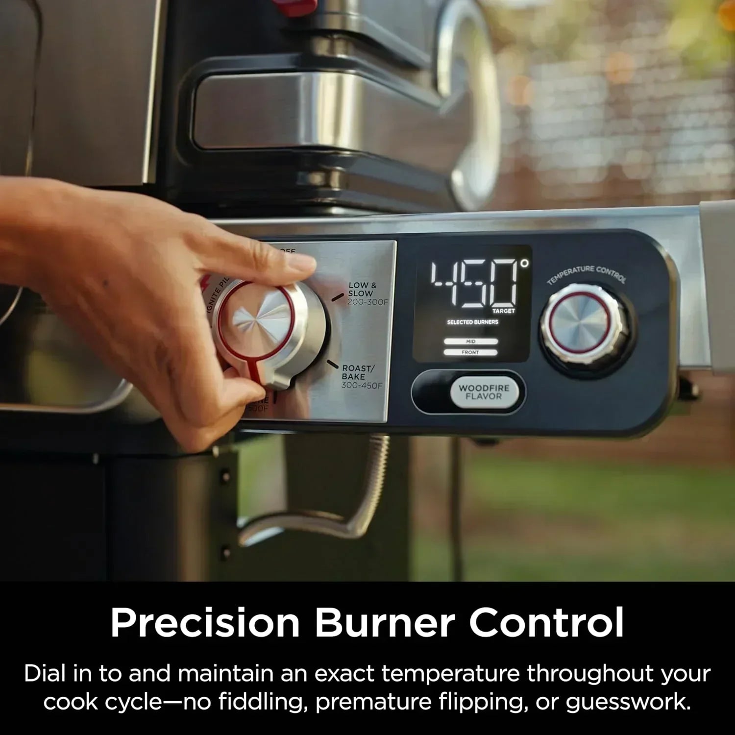 Ninja FlexFlame Grill and Smoker Electric Propane Grill Roaster BBQ Grill 5-in-1 Cooking System wourant