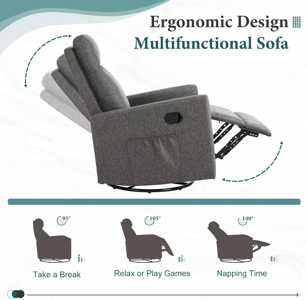 Adult recliner living room massage recliner adjustable home theater chair single sofa wourant
