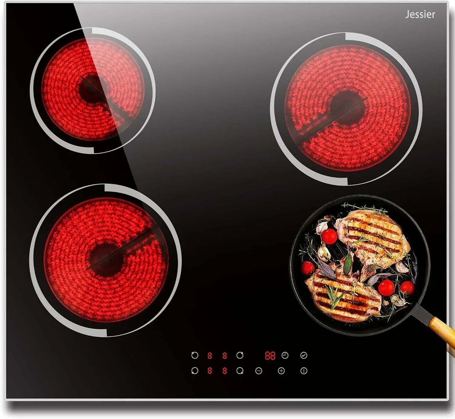 Electric Cooktop 30 Inch - 5 Burners Built-in Ceramic Cooktop 30" Electric Stove Top wourant