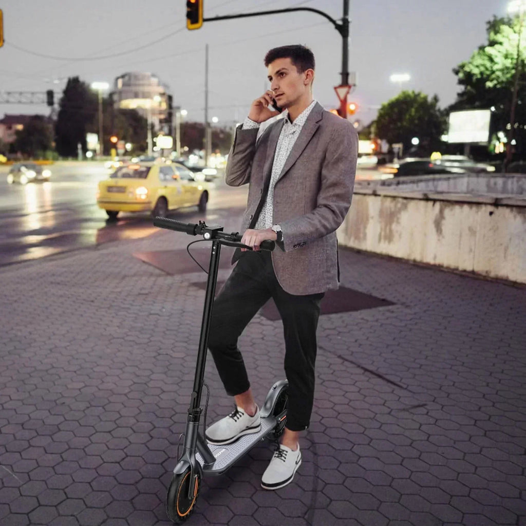 Volpam electric scooter Powerful electric motor Solid tires 28/21/12 mile range wourant