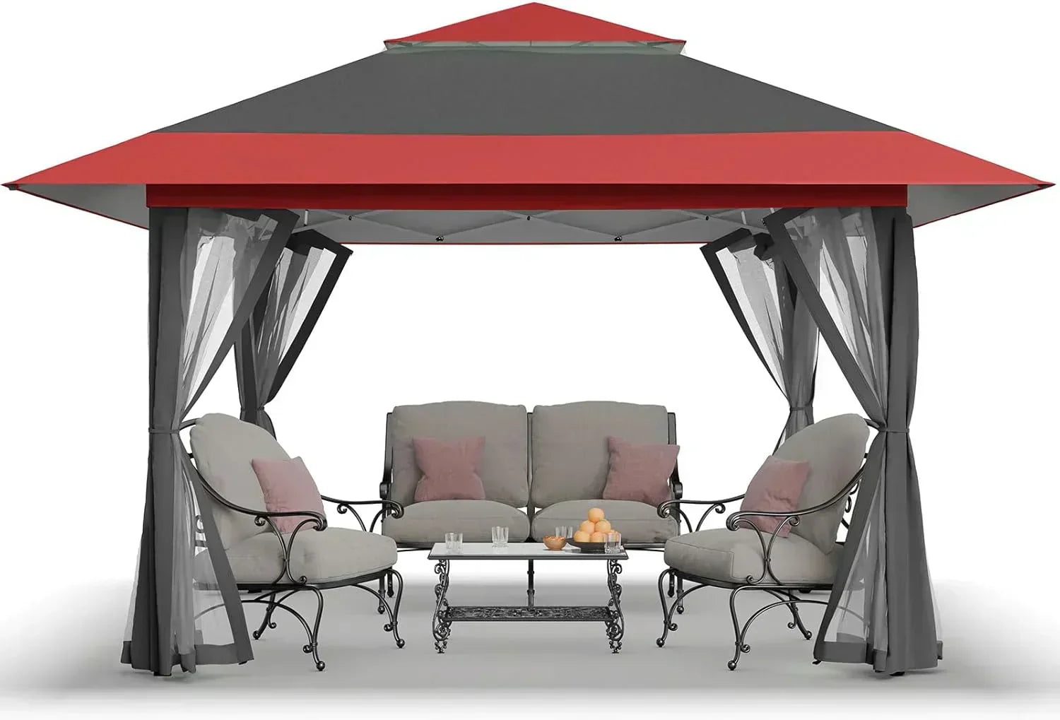 CROWN SHADES 13x13 Pop Up Gazebo Canopy Tent Gazebos on Clearance Outdoor Gazebo wourant
