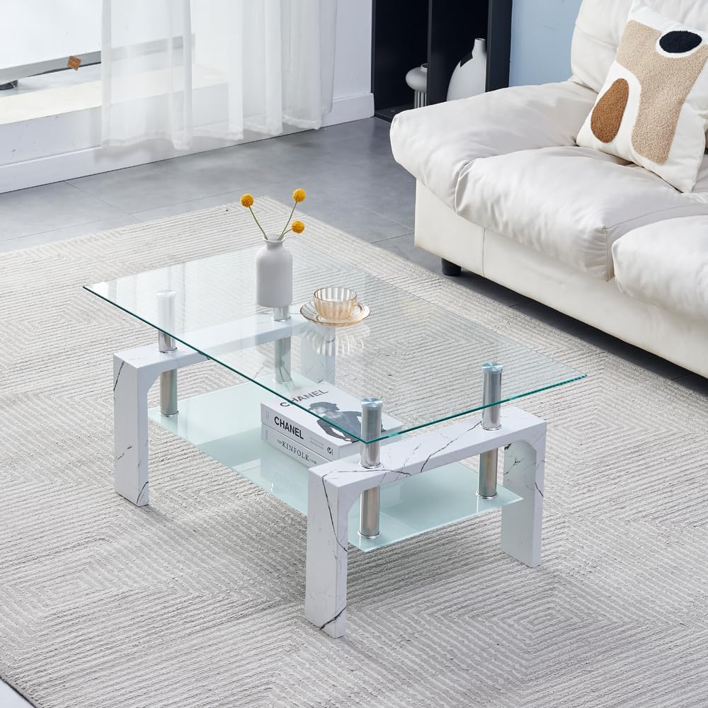 Living Room Rectangle Coffee Table Tea Table Suitable for Waiting Room Modern Side Coffee Table wourant
