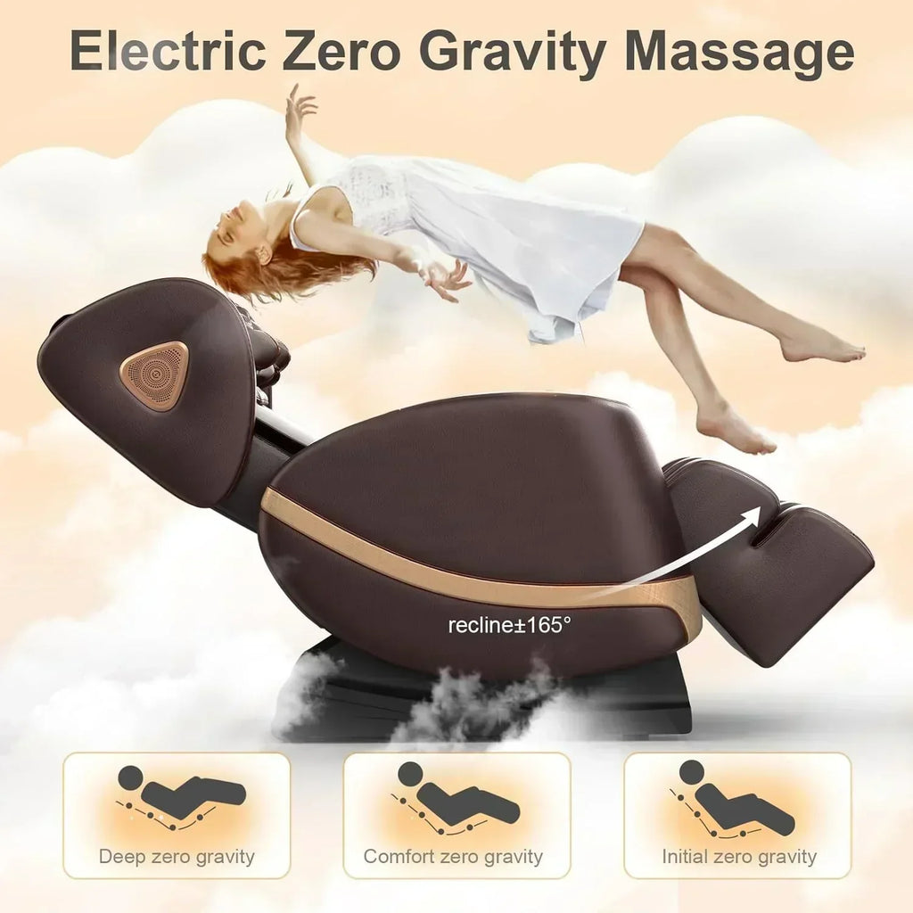 2025 Massage Chair Full Body Zero Gravity Massage Chair with 10 Fix Rollers Heating wourant