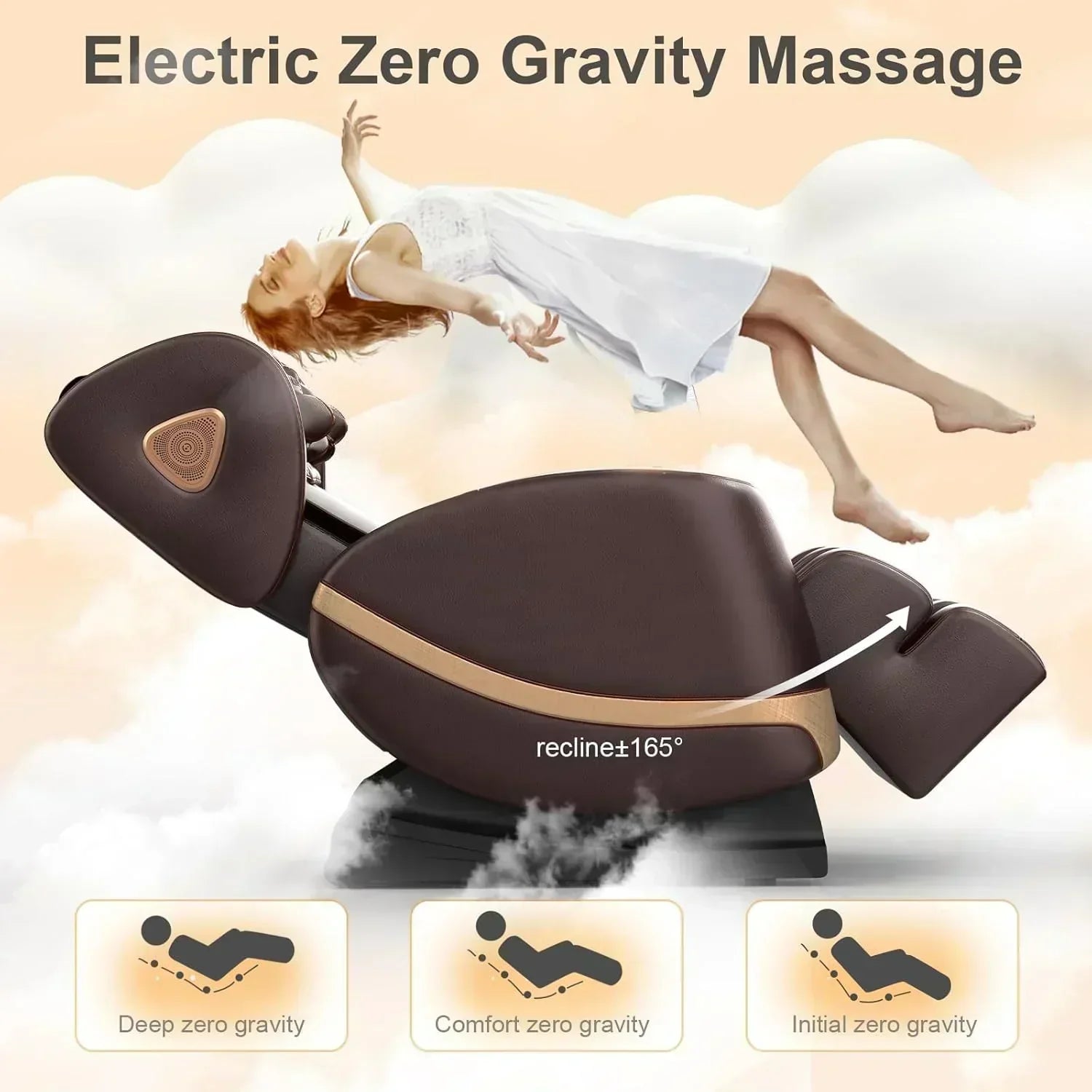 2025 Massage Chair Full Body Zero Gravity Massage Chair with 10 Fix Rollers Heating wourant