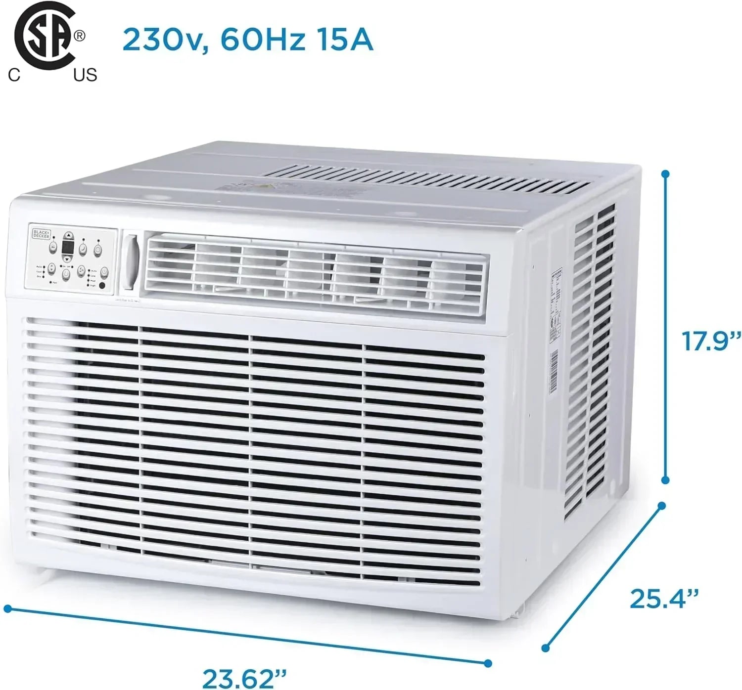 BLACK+DECKER Window Air Conditioner 5000 BTU Cools Up to 150 Square Feet AC Mechanical Controls wourant