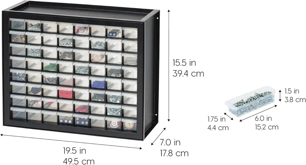 IRIS USA Screw Tool Organizer Small Parts Cabinet Chest Storage Drawers Organization Toolbox wourant