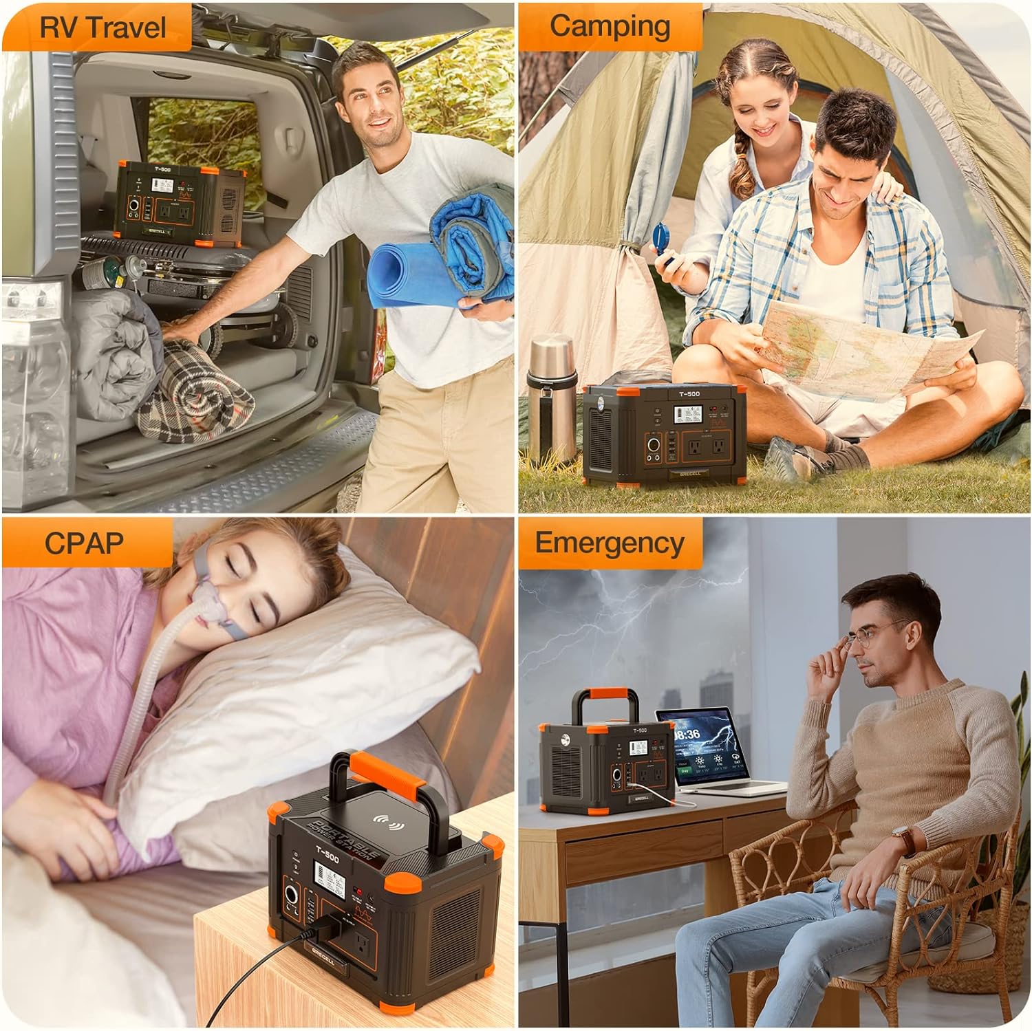 Portable Power Station 300W (Peak 600W) 230.88Wh Solar Generator 60W USB-C PD Output wourant