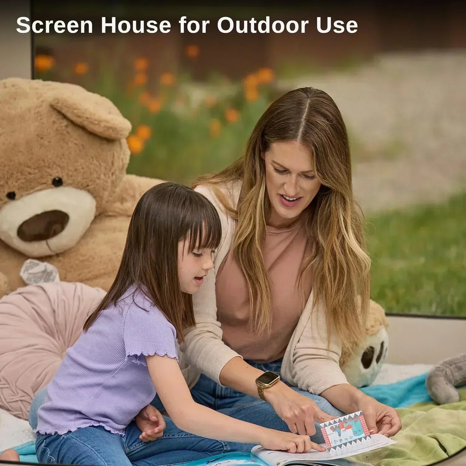 EAST OAK Screen House Tent Pop-Up Portable Screen Room Canopy Instant Screen Tent 10 x 10 FT wourant