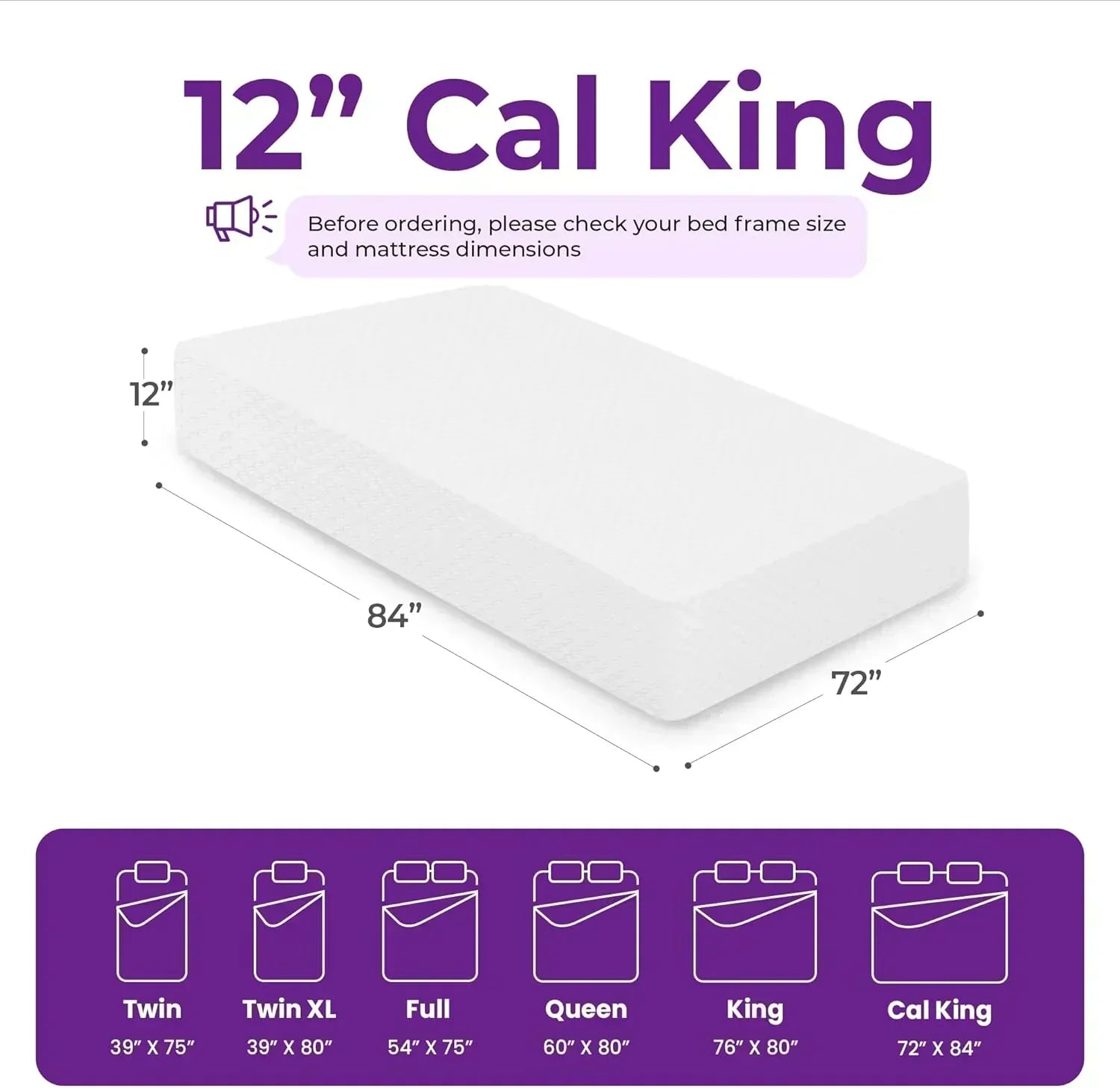 GAESTE 8-inch Fully Cooling Gel Memory Foam Mattress Mattress-in-a-Box wourant