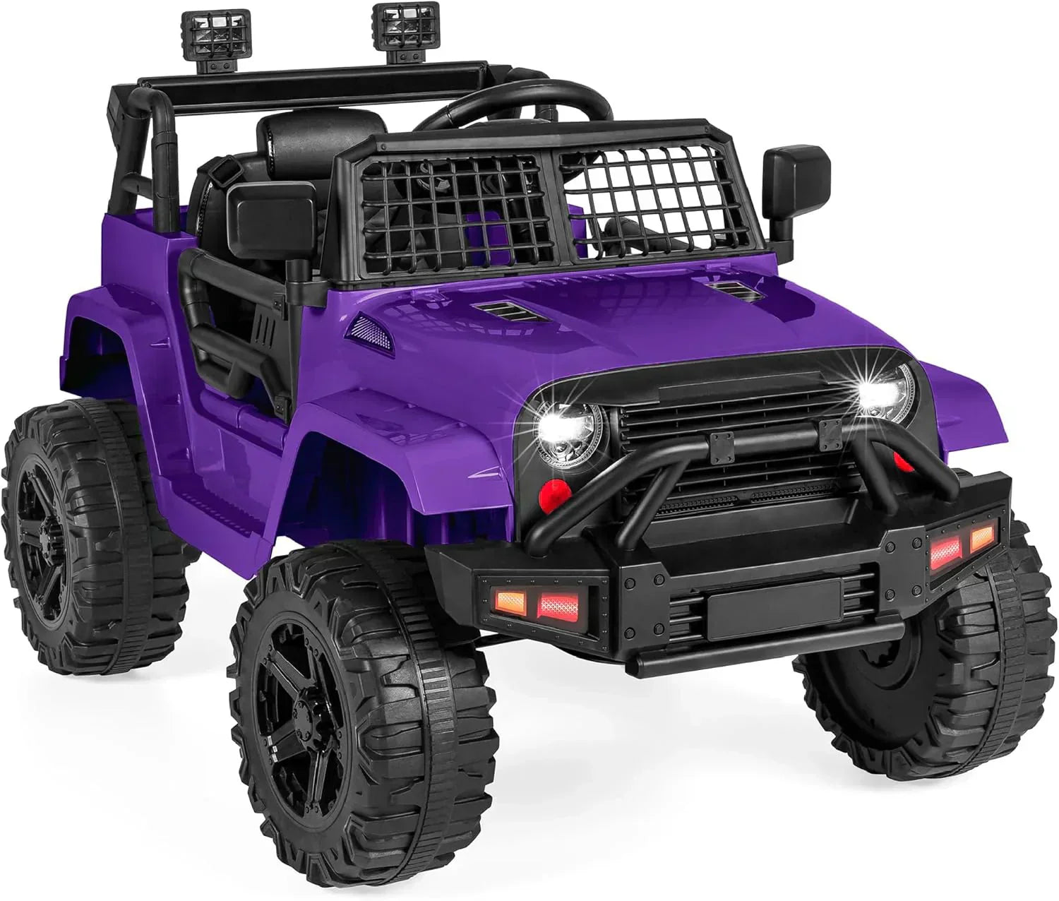 Best Choice Products 12V Kids Ride-On Truck Car with Spring Suspension and LED Lights wourant