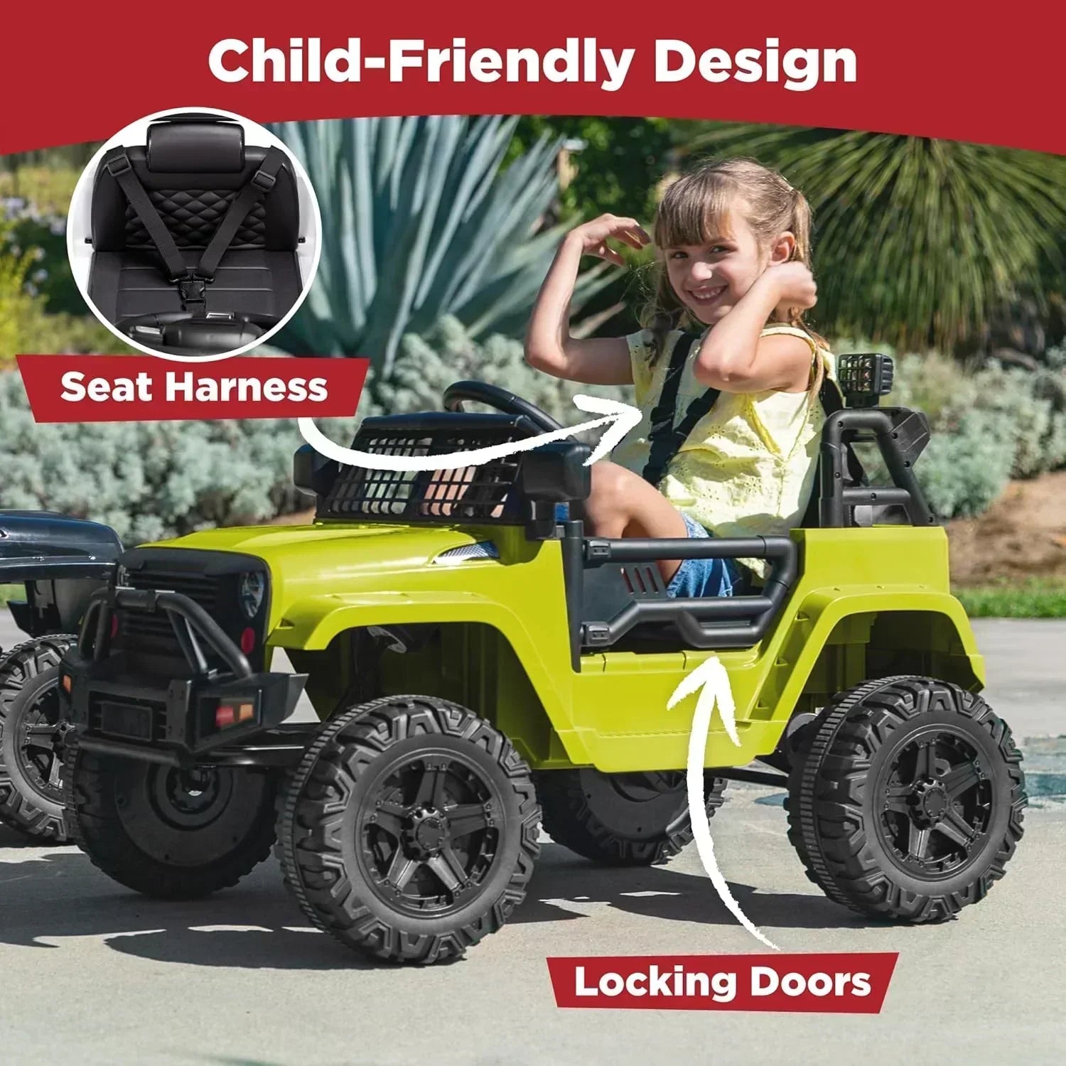 Best Choice Products 12V Kids Ride-On Truck Car with Spring Suspension and LED Lights wourant