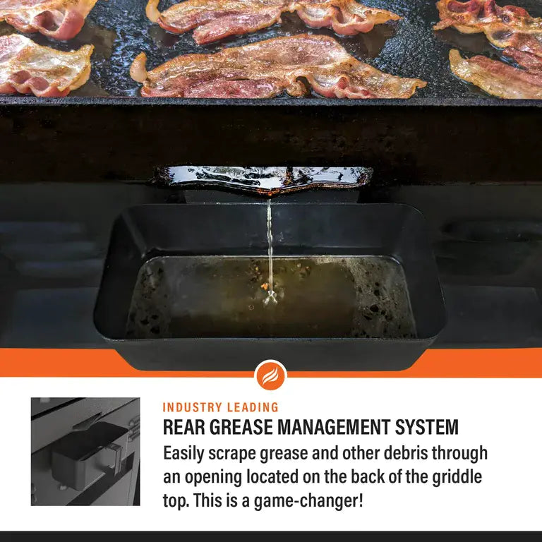 Blackstone ProSeries 5 Burner 28" Propane Griddle with Range Top wourant