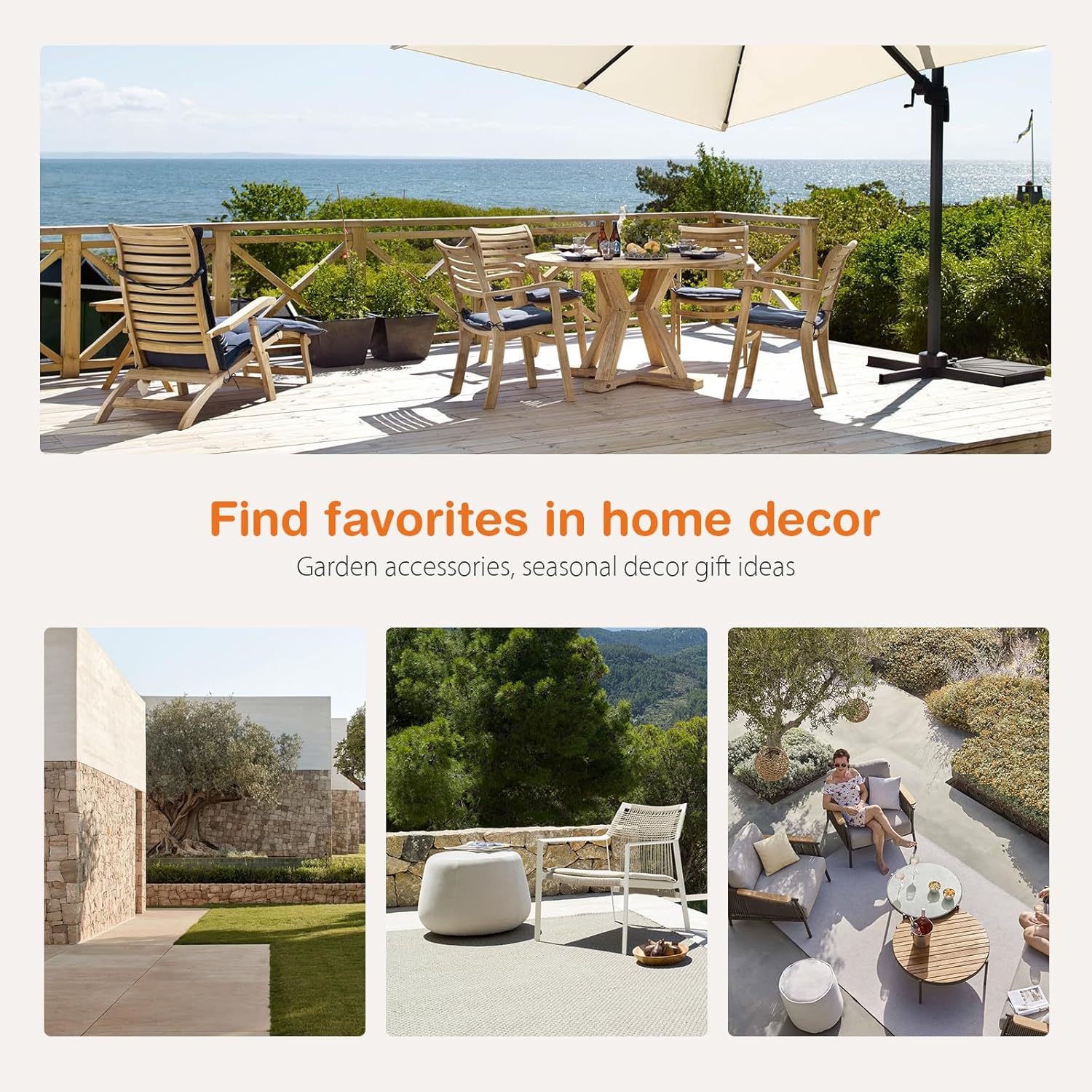 Sweetcripy Patio Furniture Set 3 Pieces Outdoor Furniture with Soft Cushion and Glass Table wourant