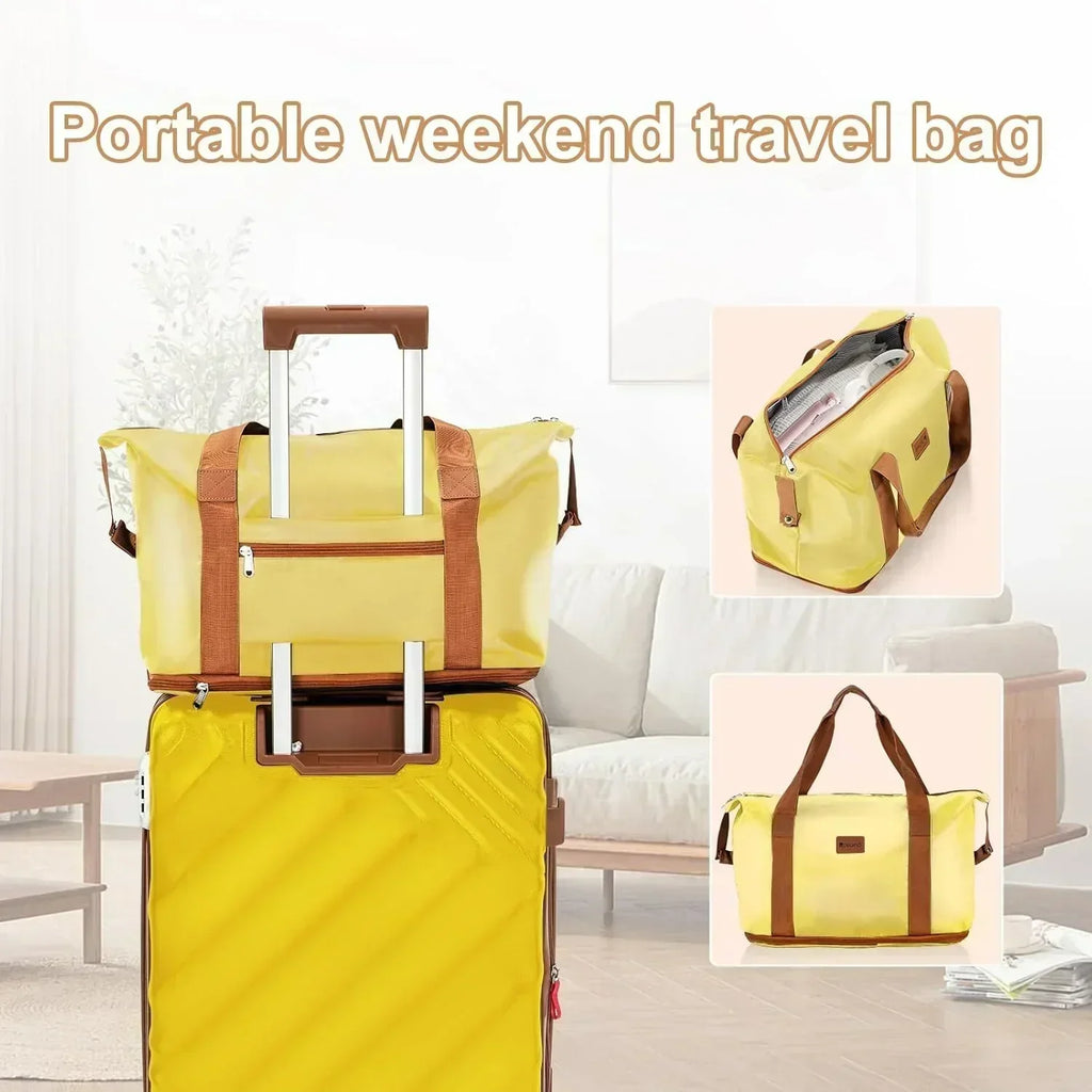 5 piece luggage set expandable suitcase 22x14x9 aviation certified durable waterproof travel set wourant
