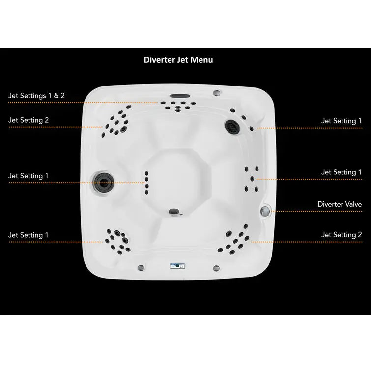 Lifesmart Spas 230 Volt 7 Person 65 Jet Square Hot Tub with Ozonator in Espresso wourant