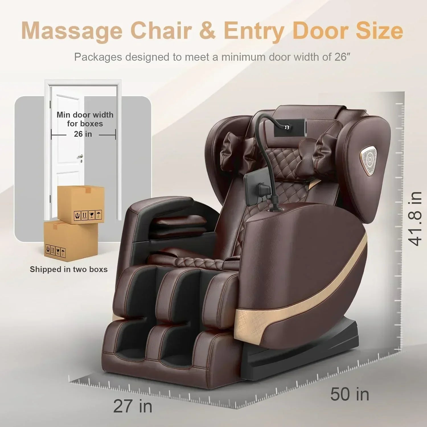 2025 Massage Chair Full Body Zero Gravity Massage Chair with 10 Fix Rollers Heating wourant