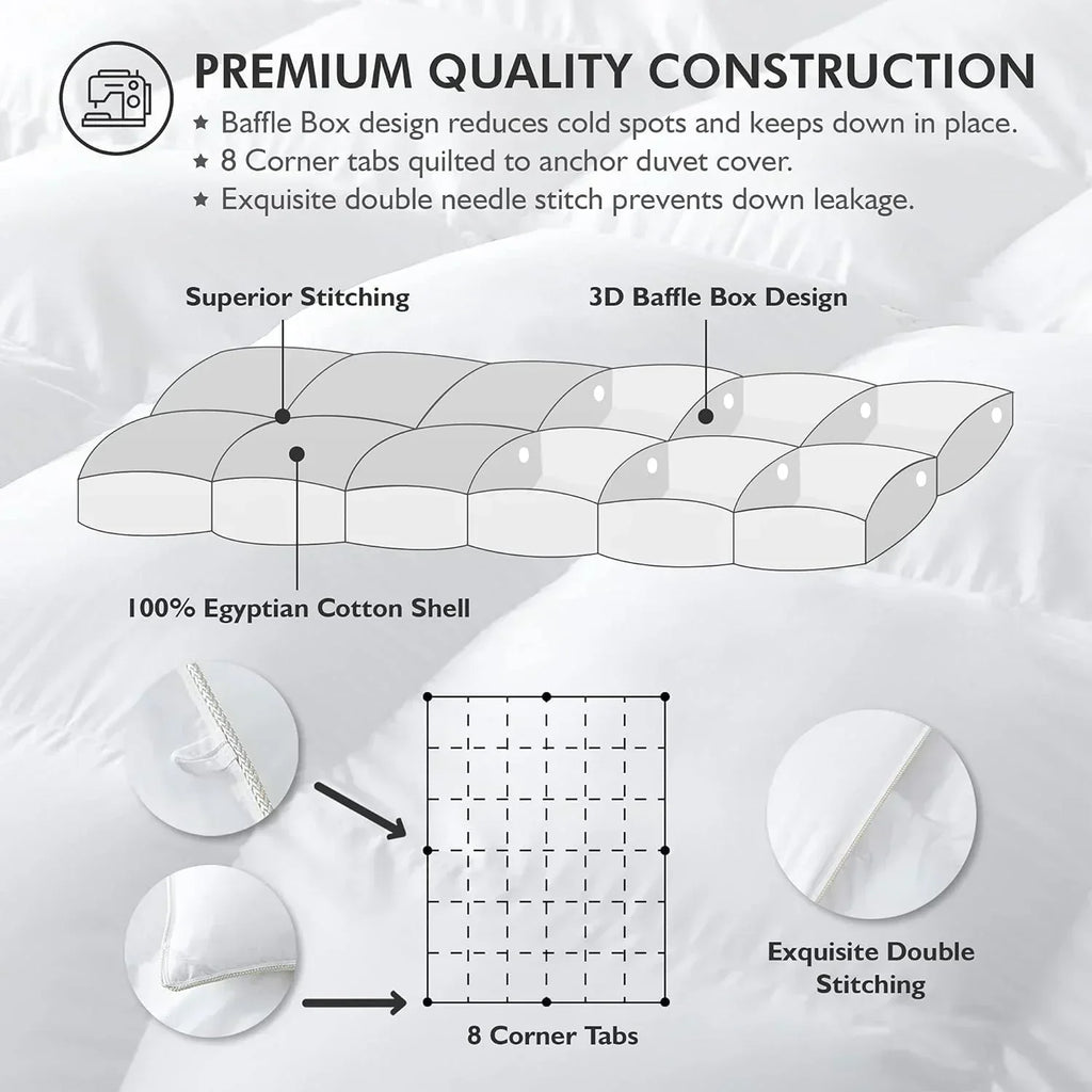 Baffle Box Design Comforter Duvet wourant