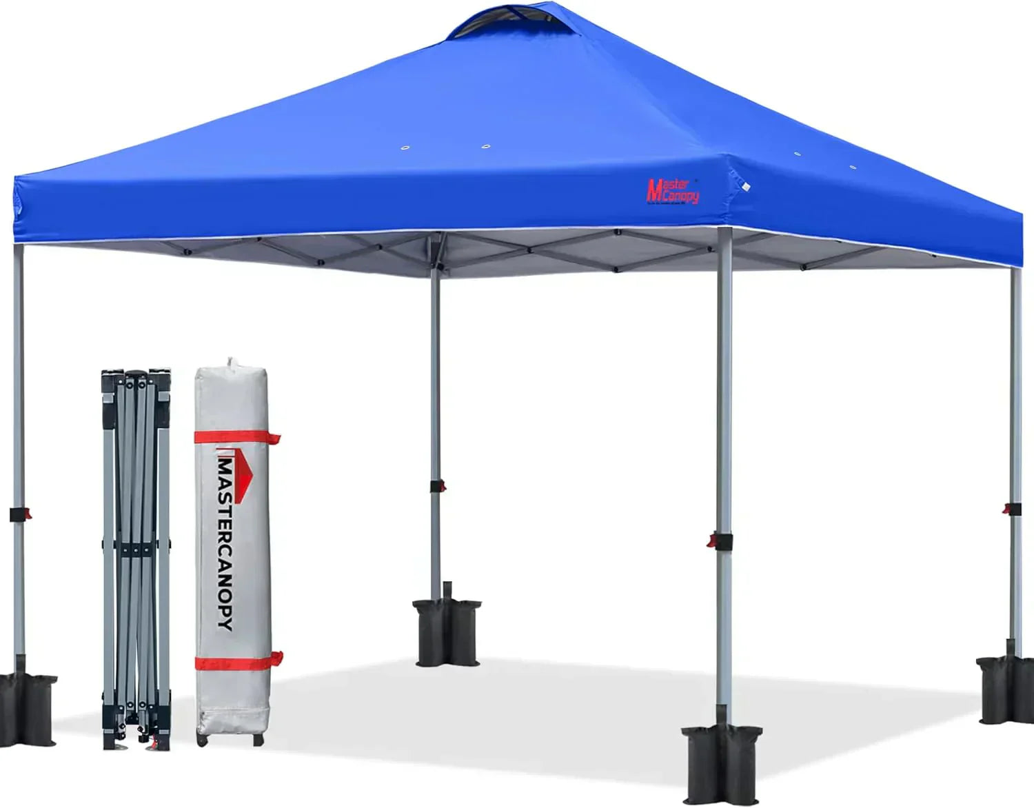 Durable Pop-up Canopy Tent with Roller Bag (10x10 Black) wourant