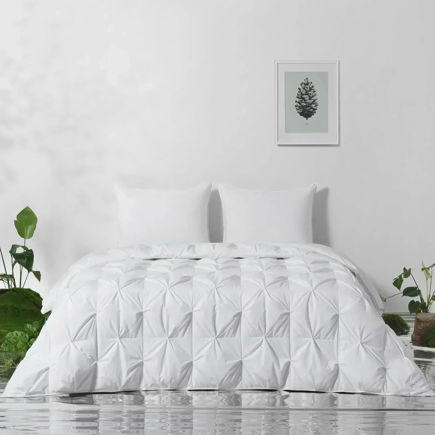 Premium Down Comforter 3D Baffle Box Design wourant