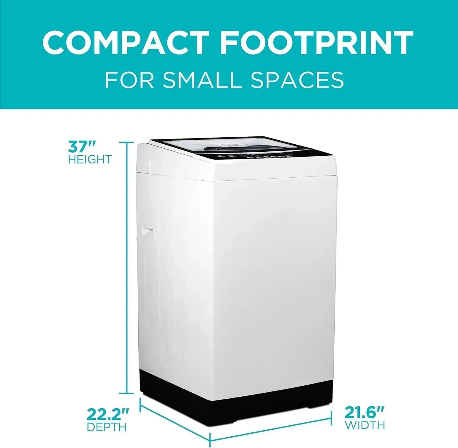 Portable Washer 6.6 lb. Capacity Washing Machine for Homes & Apartments 5 Wash Cycles wourant