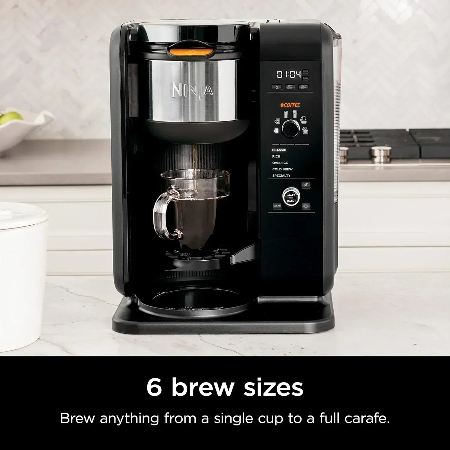 Ninja Hot and Cold Brewed System Tea and Coffee Maker with Auto-iQ 50 oz Thermos wourant