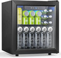Mini Fridge 130 Can Beverage Refrigerator Cooler Drink Fridge Adjustable Temperature Control wourant
