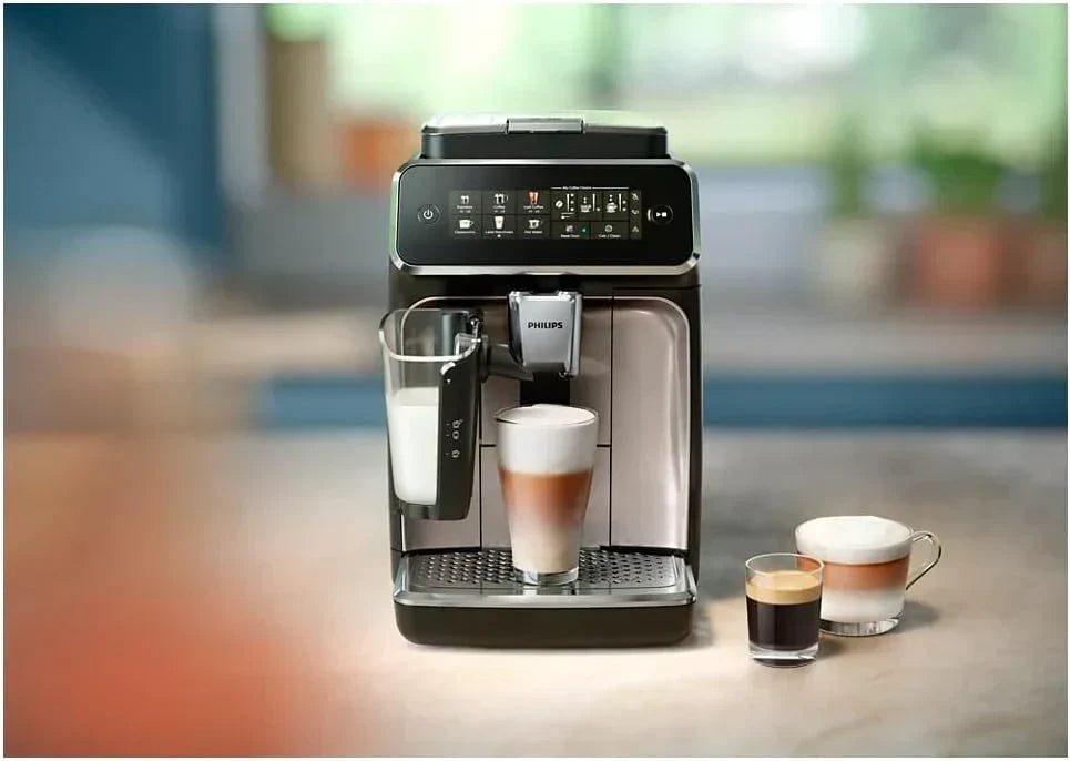 Fully automatic espresso machine 6 hot and iced beverages with ceramic grinder wourant