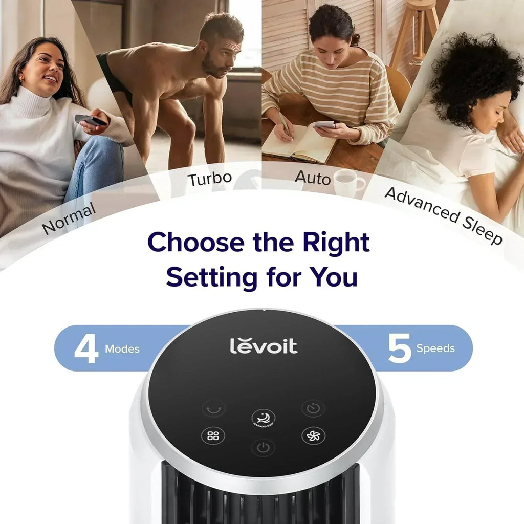 LEVOIT Tower Fan for Bedroom Standing Fan with 28dB Quiet for Sleep Remoter 12H Timer wourant