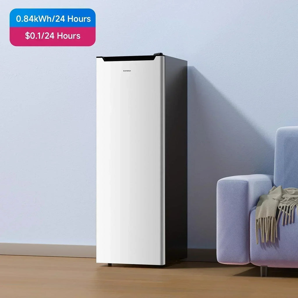 BANGSON Upright Freezer 7.0 Cu.ft Stand Up Freezer Convertible Upright Freezer/Refrigerator wourant