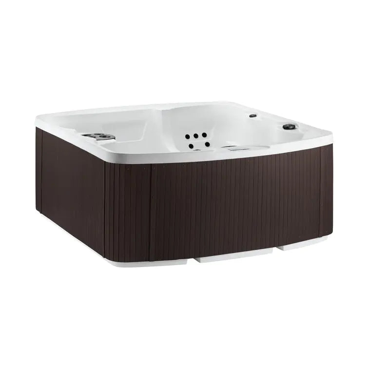 Lifesmart Spas 110 Volt 5 Person 23 Jet Rectangle Plug And Play Hot Tub with Ozonator in Espresso wourant