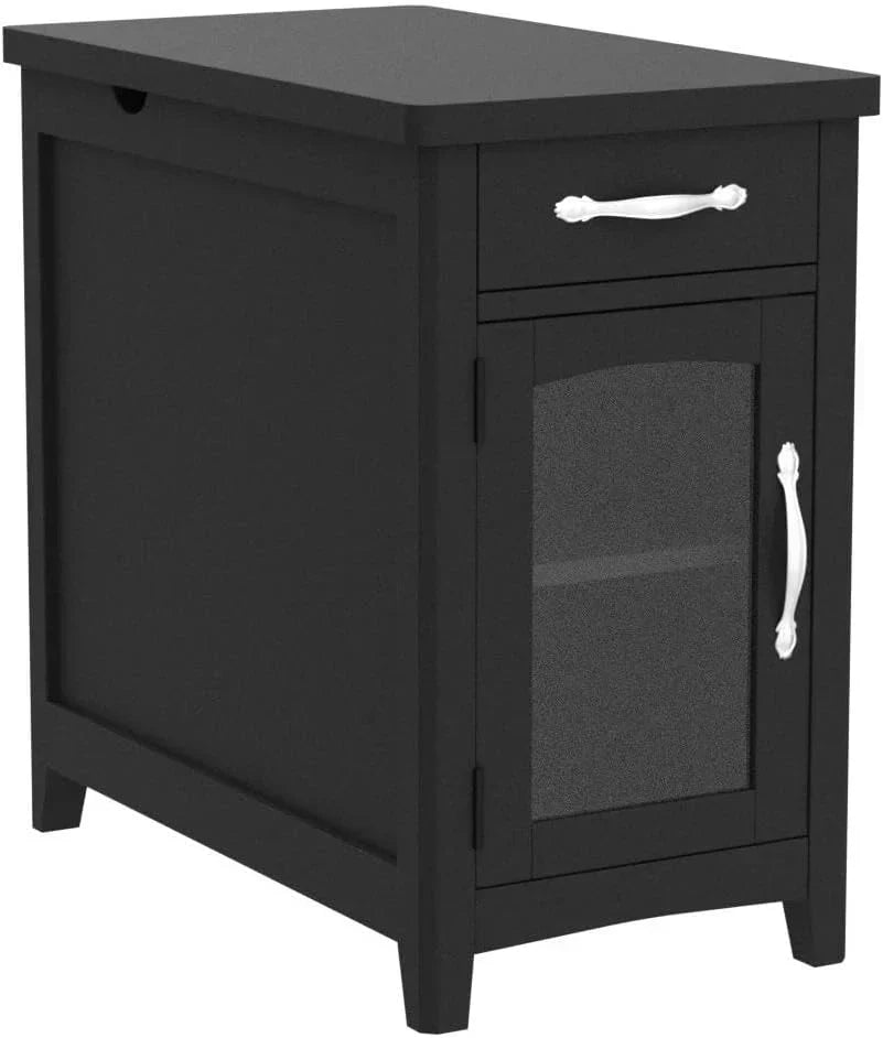 Farmhouse End Table Narrow Side Table Small Nightstand wourant