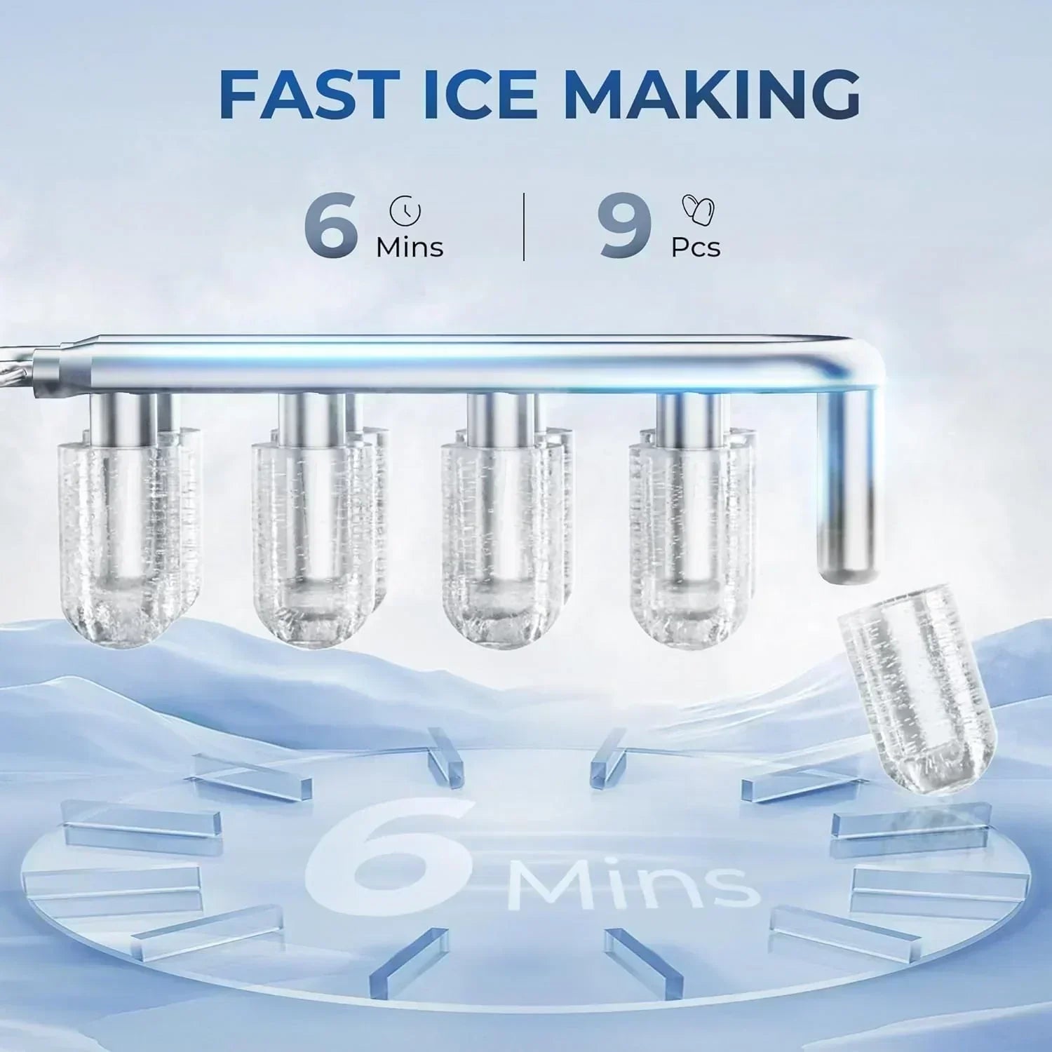 EUHOMY Nugget Ice Maker Countertop Ready in 8 Mins Self-Cleaning Portable Ice Makers Machine wourant