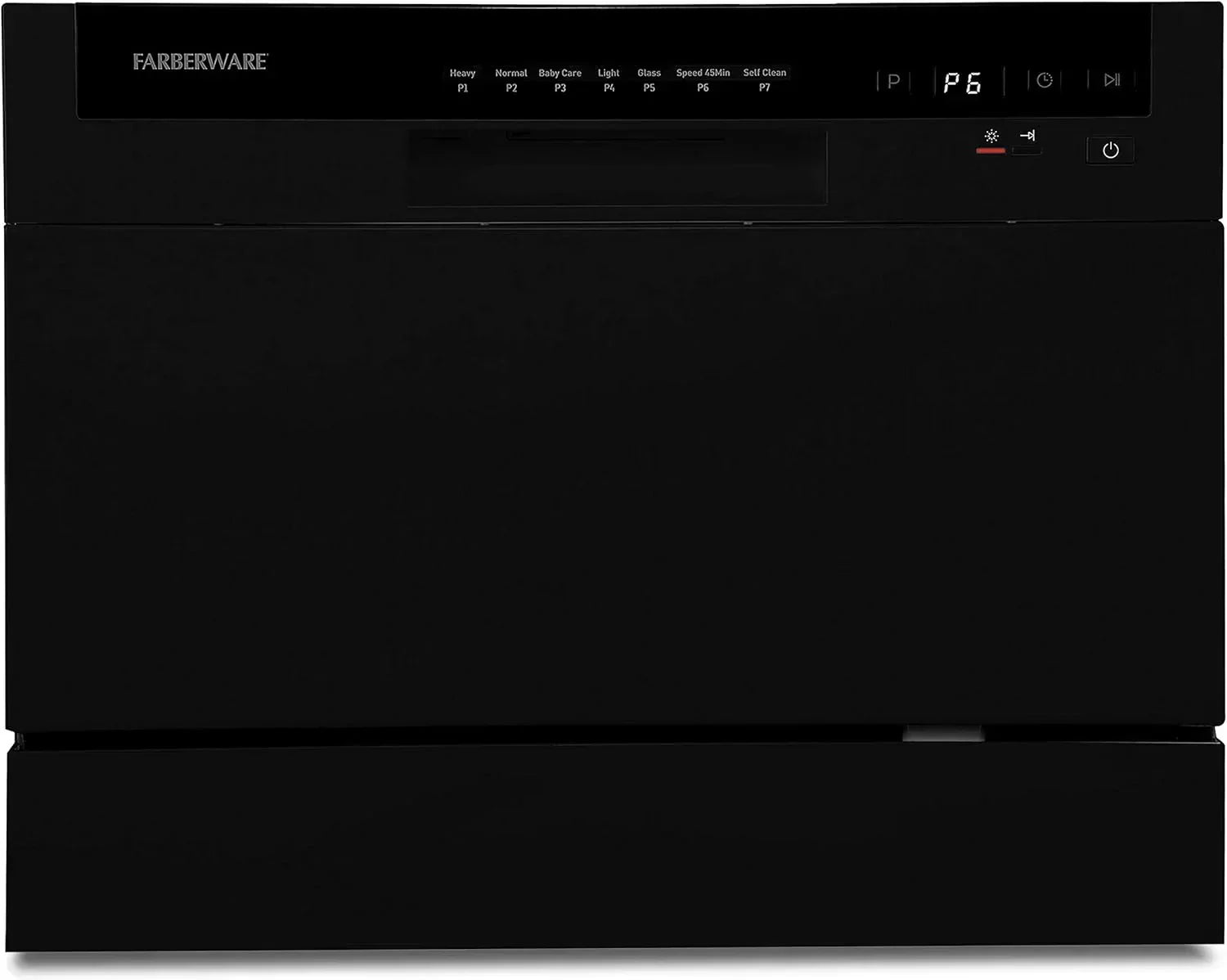 Farberware Compact 6-Station Dishwasher Portable Mini Countertop Dishwasher wourant