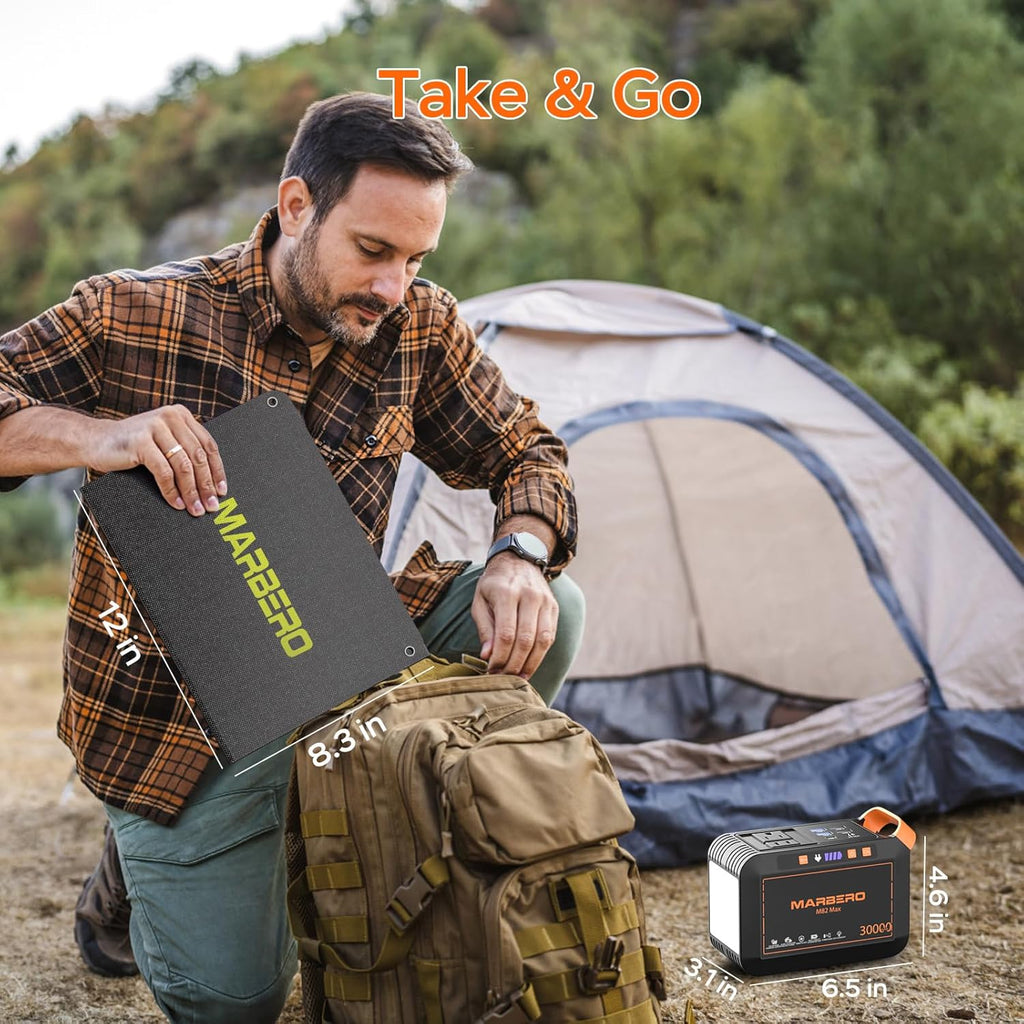 Portable Power Station 88Wh Camping Lithium Battery Solar Generator Fast Charging Power Bank wourant