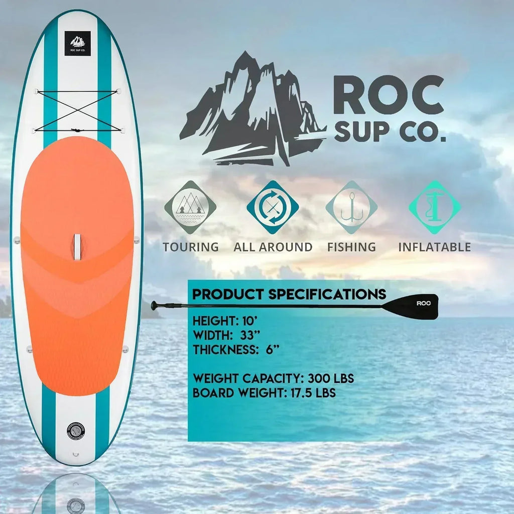 ROC inflatable stand-up paddle board high-quality SUP paddle board accessories wourant