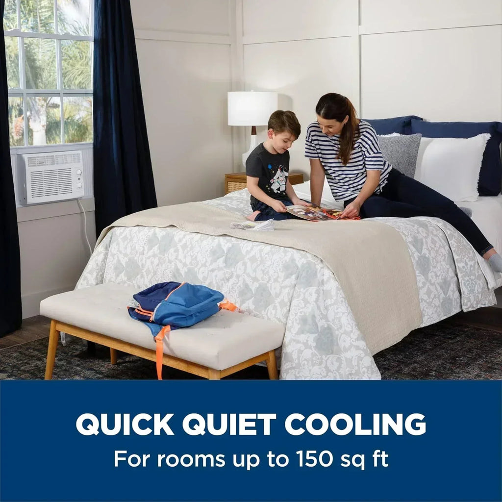 GE Window Air Conditioner Unit 6,000 BTU for Small Rooms up to 250 sq ft. with Adjustable Fan wourant