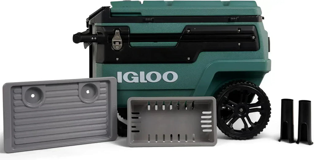 70Qt Wheeled Cooler Insulated Hard Shell Ice Chest wourant