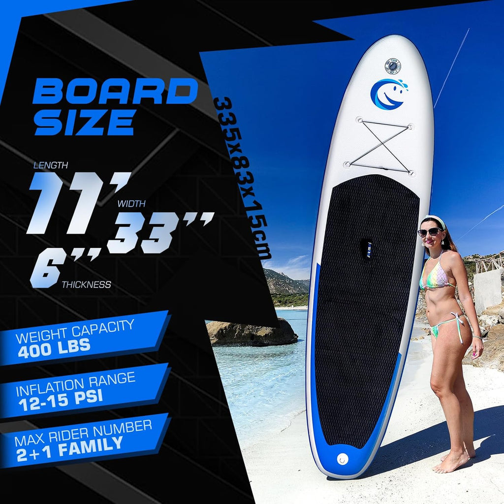FunWater Stand Up Paddle Board Ultralight Inflatable Paddle Board with SUP Accessories wourant