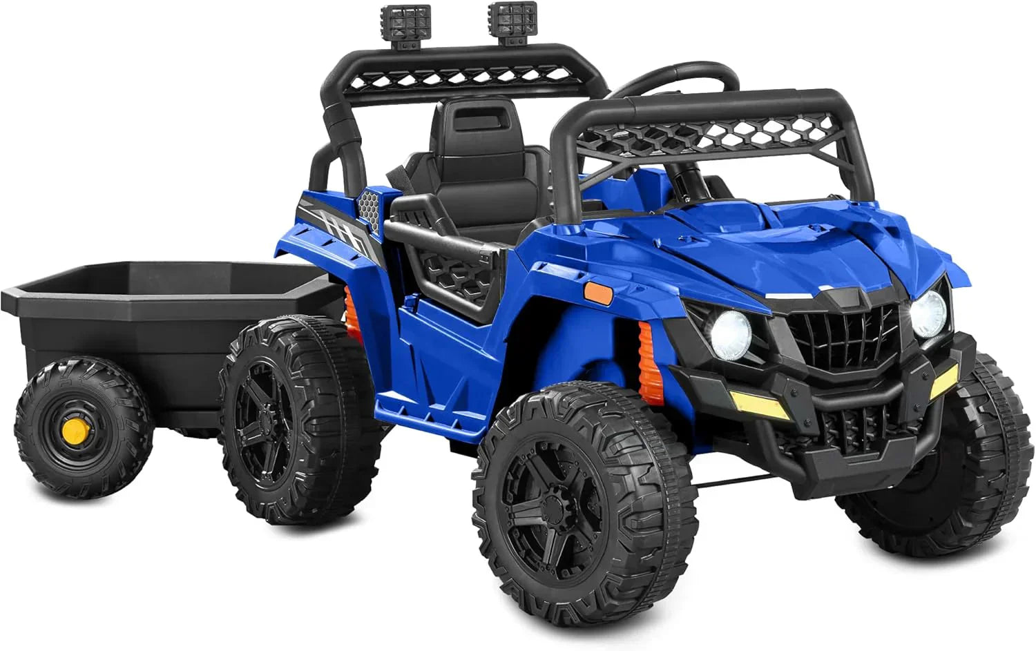 Children's black UTV electric children's car wourant