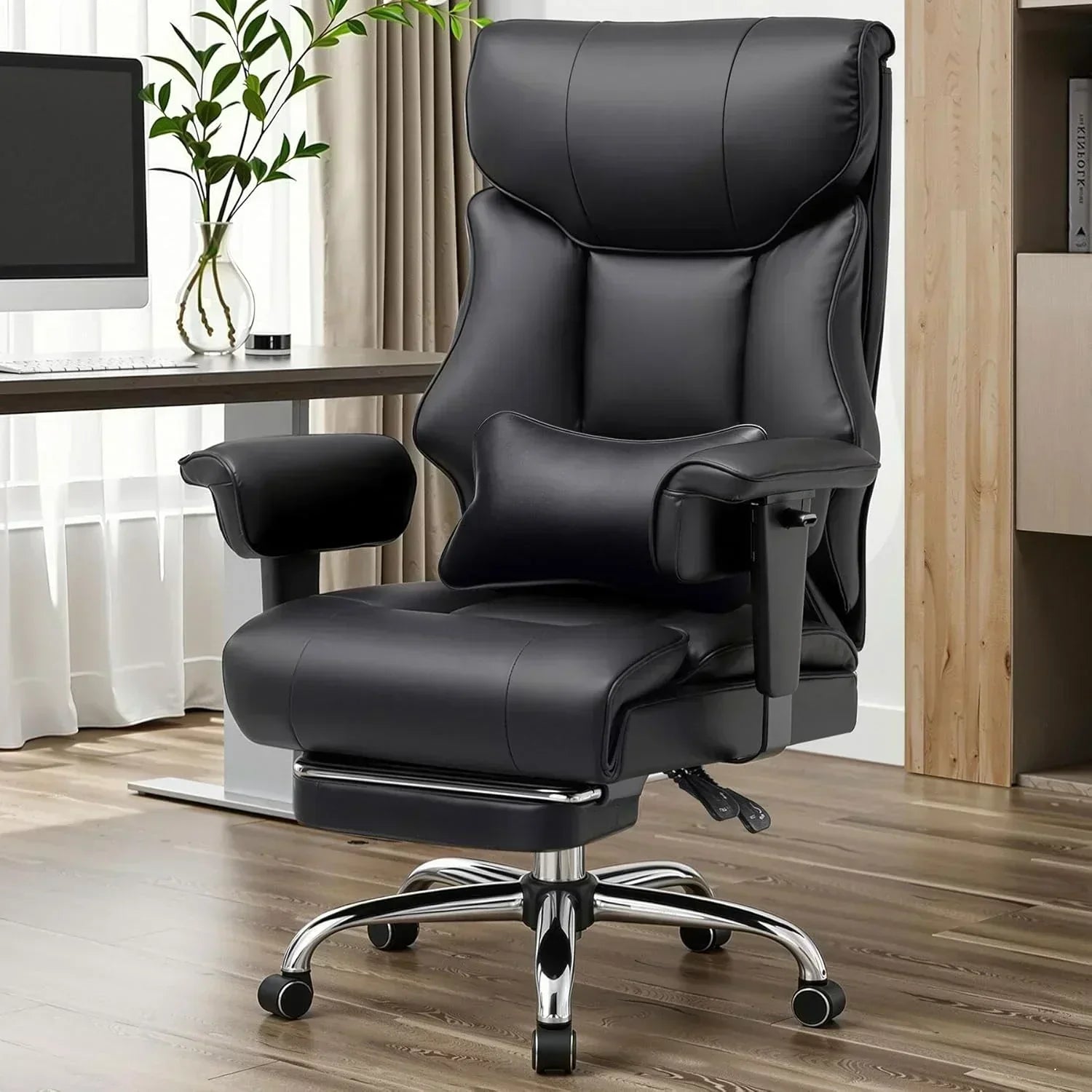 Large Tall Gaming Chair 400 lb Heavy Duty Office Chair wourant