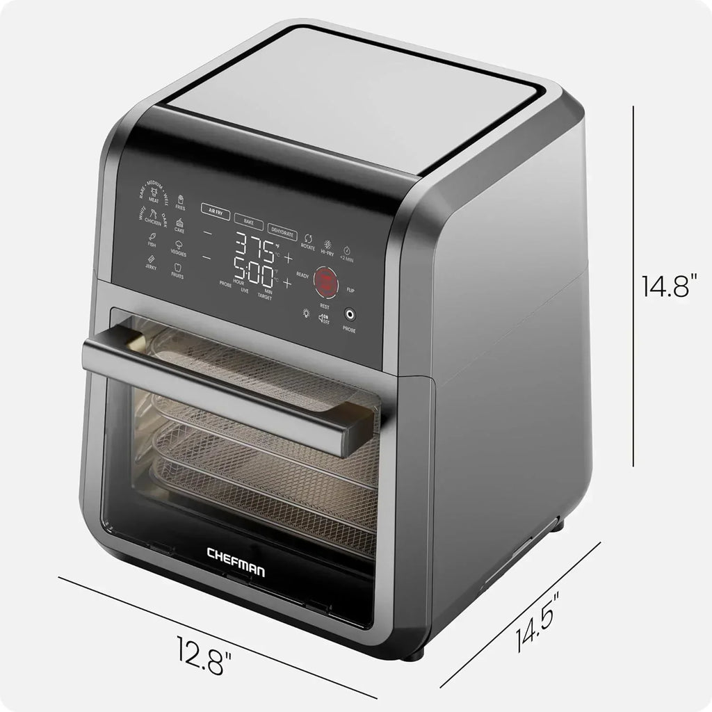 CHEFMAN ExacTemp 12-Quart Air Fryer with Integrated Smart Cooking Thermometer wourant