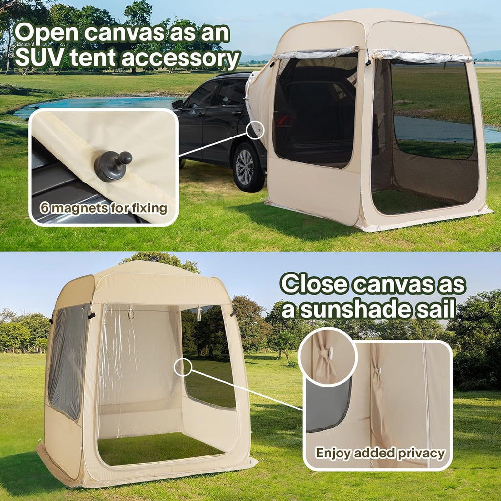 Screen gazebo sleeps 6-10-15 people Igloo-style canopy tent mosquito net on the sides Perfect wourant