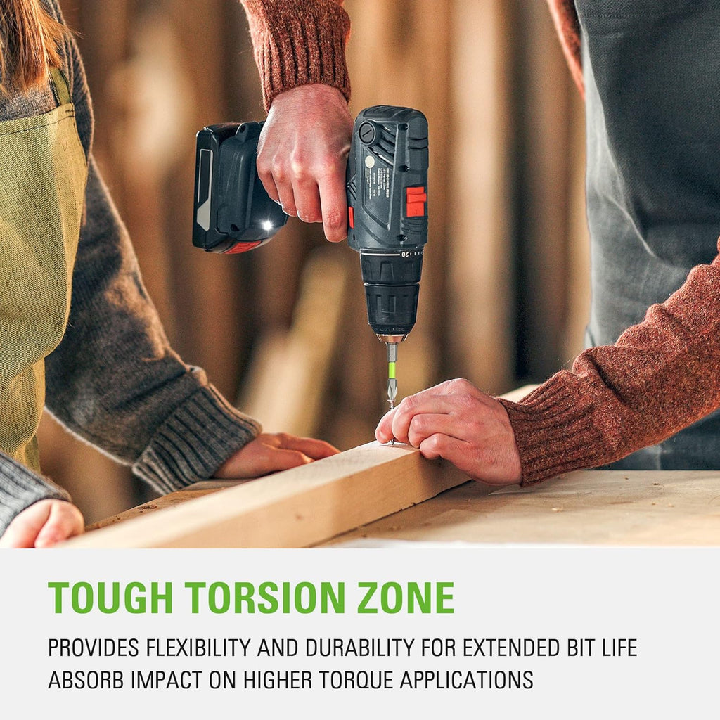 24V Brushless Cordless Drill Impact Driver Power Tool Combo Kit Included 1/2”Drill & 1/4”Hex wourant